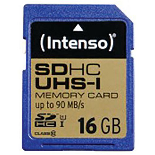CARTE SDHC UHS-I PROFESSIONAL CLASS 10 - 16GO INTENSO - INTENSO
