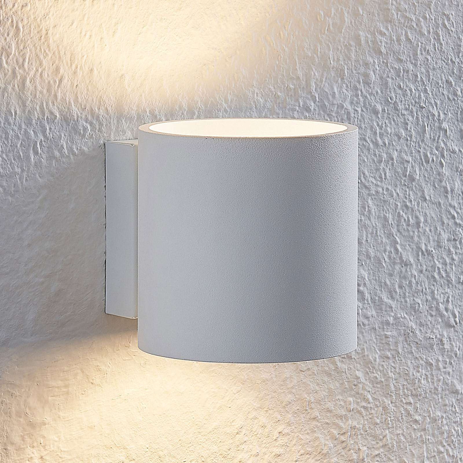 LINDBY MIRZA APPLIQUE EN ALUMINIUM, ROND, BLANC