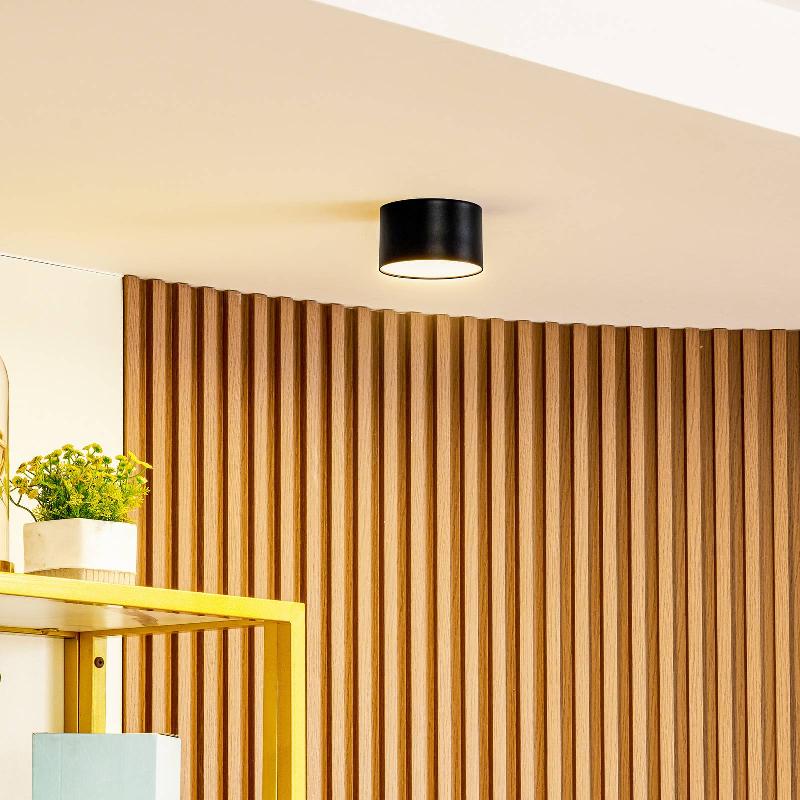 LINDBY SPOT LED NIVORIA, 11 X 6,5 CM, NOIR SABLE, 4 PIÈCES