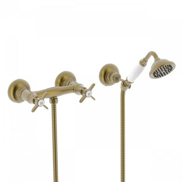 MÉLANGEUR DOUCHE DOUCHETTE À MAIN ANTICALCAIRE AVEC SUPPORT ORIENTABLE. FLEXIBLE - TRES 24216301LM