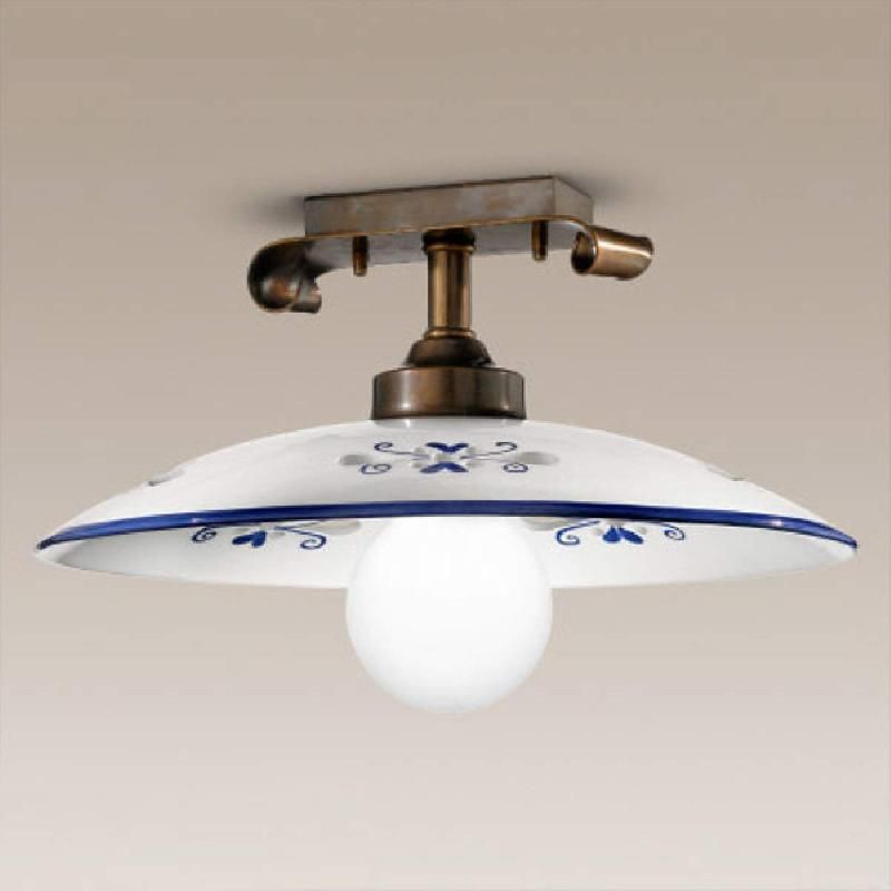 CREMASCO MERVEILLEUX PLAFONNIER BASSANO BLEU