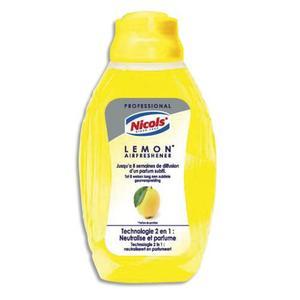 Nicols - Flacon mèche réglable 375 ml - Parfum citron - Jusqu'à 5 semaines pour 50 m3_0