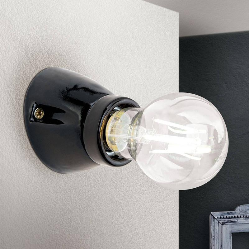 ORION APPLIQUE MURALE FROST EN CÉRAMIQUE, NOIRE