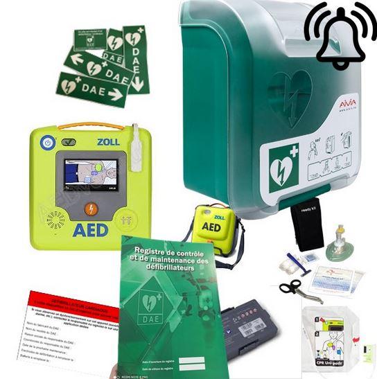 Pack défibrillateur zoll aed 3 avec armoire aivia in avec alarme_0