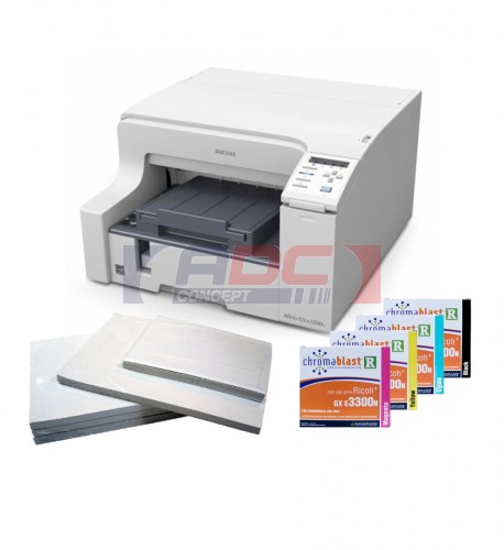 Pack pigment A4 GX E3350N - Imprimante couleur Ricoh - Transfert jet d'encre textiles clairs et foncés_0