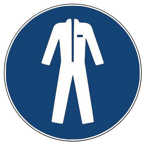 PANNEAU-VÊTEMENTS DE PROTECTION OBLIGATOIRES-Ø 315 MM