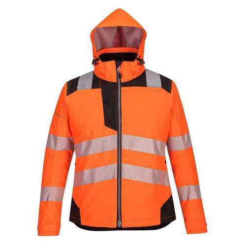 PARKA HAUTE VISIBILITÉ PW3 POUR FEMME PW382 NOIR/ORANGE XXL - PORTWEST