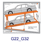 Parkings mécanisés avec fosse - modèles G22 et G32 - plateformes inclinées pour gain d'espace_0