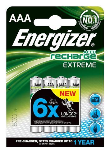 ENERGIZER RECHARGEABLES - PACK DE 4 ACCUS AAA/HR03 1,2