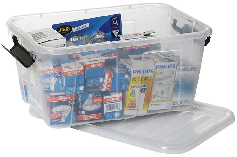 Plast team Boîte de rangement HOME BOX, 8 L, transparent - transparent plastique 5706773223800_0