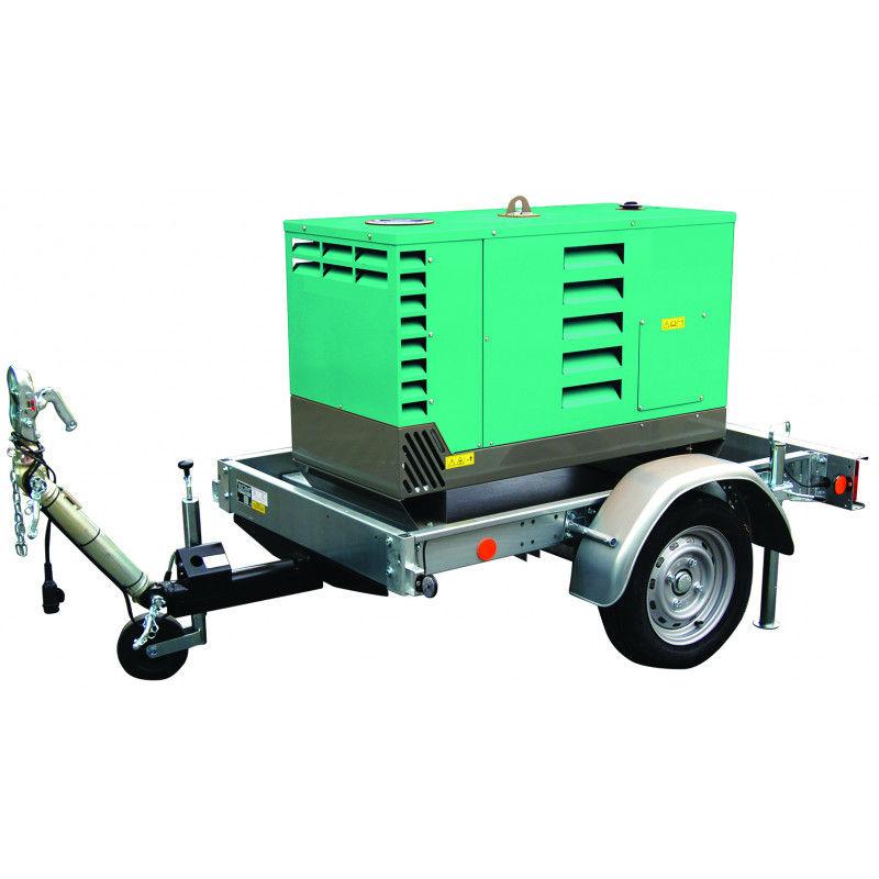 Remorque routière pour groupes électrogènes Silentstar WORMS IMER - puissance ≤ 7,5 kVA - 11576625_0