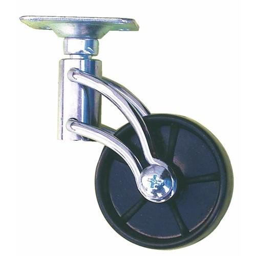 ROULETTE DE MEUBLE DESIGN NOIR, ROUE EN POLYPROPYLÈNE GUITEL