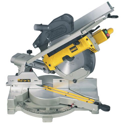 SCIE À ONGLETS RADIALE ET À TABLE SUPÉRIEURE D27111 - 1500W - DEWALT