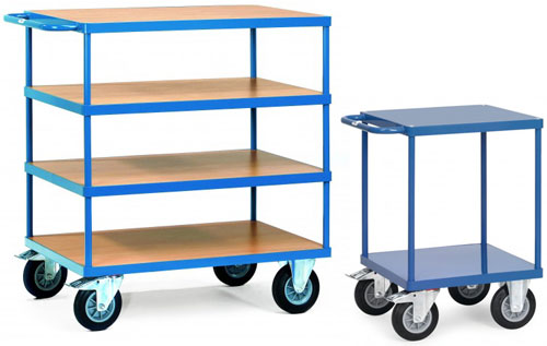 Servante d'atelier à plateaux - 1 à 4 plateaux - stockage et transport jusqu'à 600 kg - garantie 10 ans_0