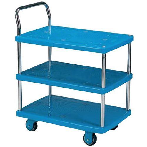 CHARIOT PLATEAUX 800X1200 MM - 4 COTÉS BAS GRILLAGÉS - 500 KG - STOCKMAN