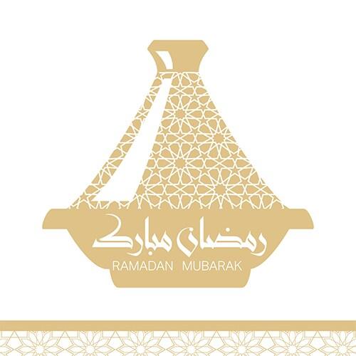 Serviettes 33 x 33cm tajine (240 unités) MESA BELLA - doré Matériau naturel 3701168906575_0