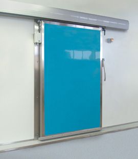 Sp400 - porte de chambre froide coulissante - spenle - en polyester ou en inox_0
