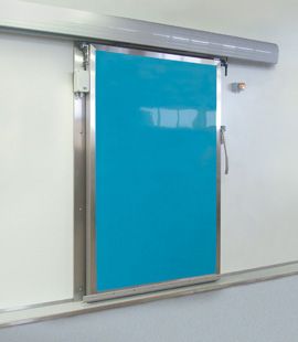 SP400 - Porte de chambre froide coulissante en polyester ou inox - Spenle_0