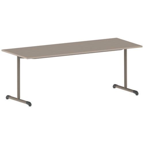 TABLE BANDANA 200X80 CM FIXE T6 STRAT CHÊNE HONGRIE NOISETTE - MOBIDECOR