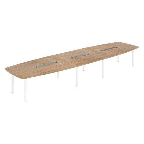 TABLE MODULABLE BELEM L 520 X P 140 CM -18 PERSONNES CHÊNE NATUREL
