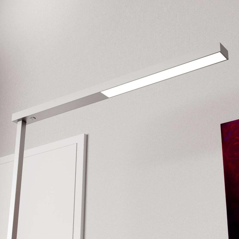ARCCHIO LAMPADAIRE DE BUREAU LED TAMILO, ARGENT, MÉTAL, 194CM