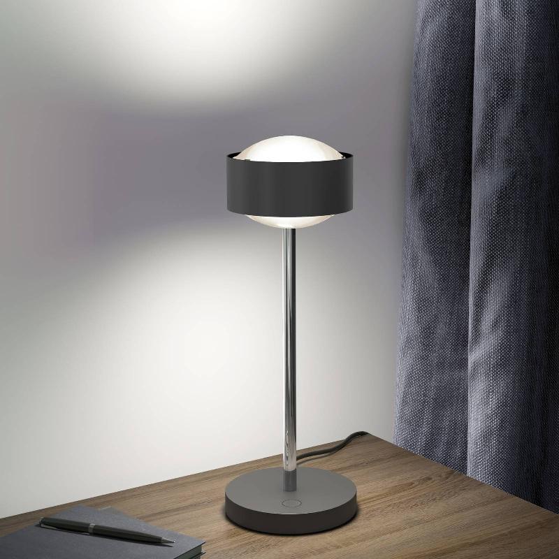 TOP LIGHT PUK! 120 EYE TABLE LED, MATES, ANTHRACITE/CHROMÉ