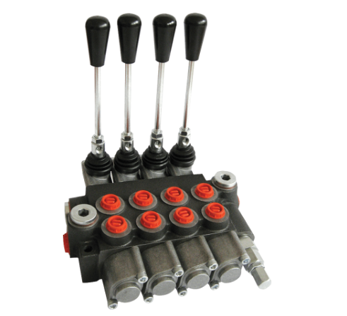 Vannes monoblocs - Type P40, 4 voies, 3 positions, rappel par ressort, 40 l/min, BSPP - Pirtek_0