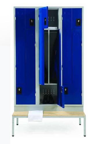 Vestiaire en L - Casiers personnalisables avec structure robuste et portes sécurisées_0