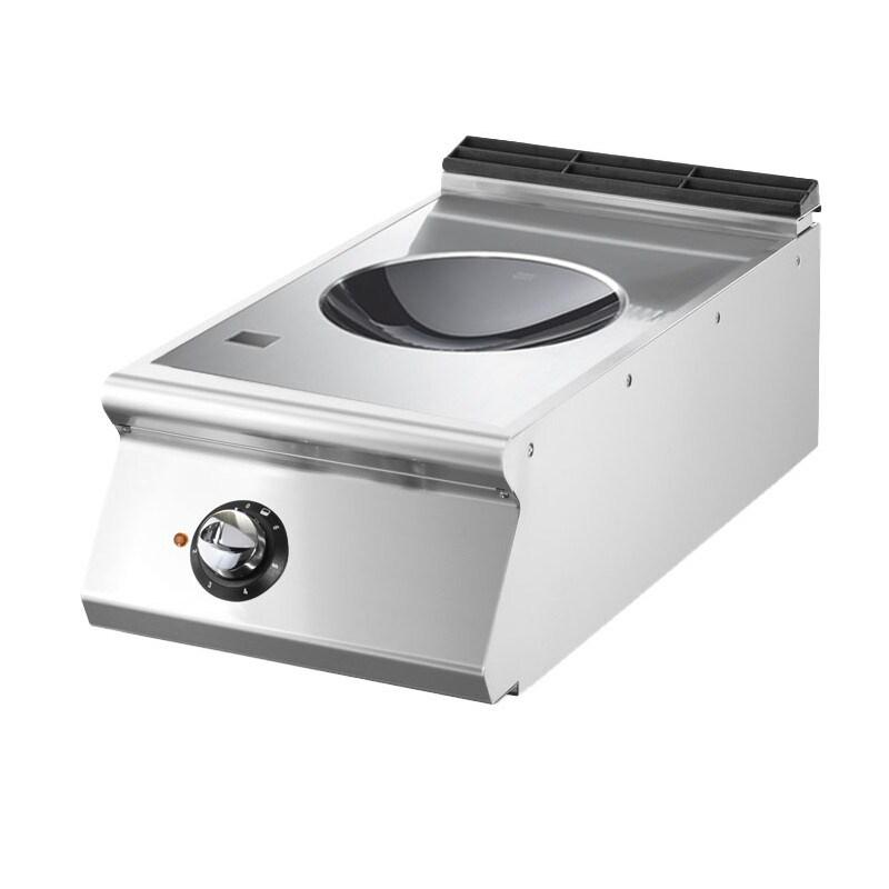 Wok à induction, top, 1 zone de cuisson 5 kW 400x730x250 mm - VIRTUS - 4068875004888_0
