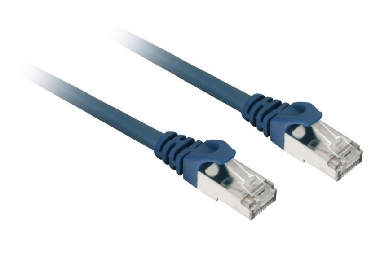 Sharkoon Patch Network Cable SFTP - RJ-45 - Cat.7a - Câble brut bleu - 5 mètres_0