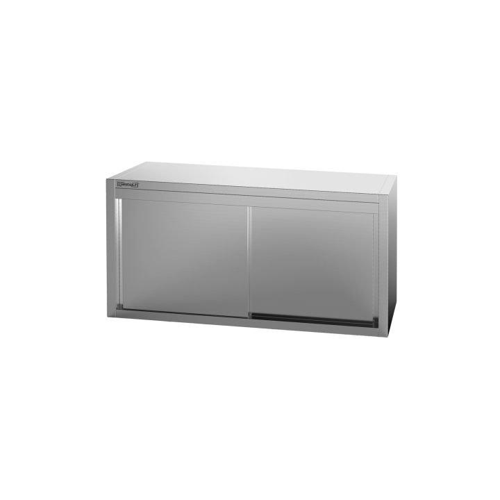 Armoire murale inox avec portes coulissantes (L)1400 x (P)400 mm_0