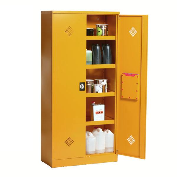 Armoire de sécurité pour produits dangereux - Monobloc - H 195 x L 93 cm - Ventilation haute et basse_0