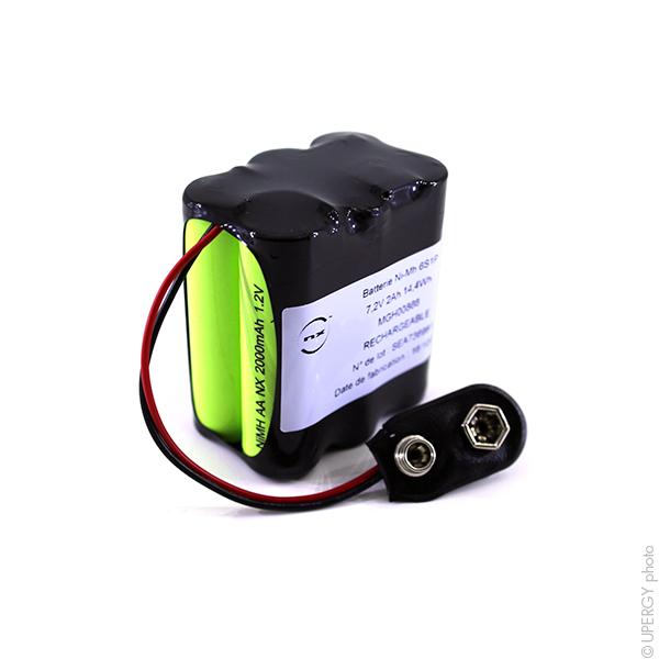 BATTERIE NIMH 6X AA  6S1P ST2 7.2V 2AH CP 9V_0