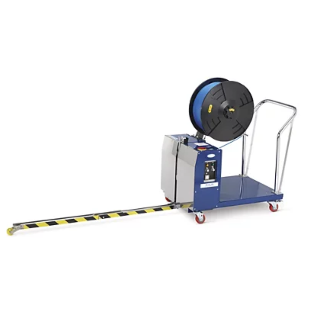 Cercleuse semi-automatique mobile  pour cerclage de palettes en Isère et Rhône-Alpes - disponible en achat neuf et en location de courte à longue durée_0