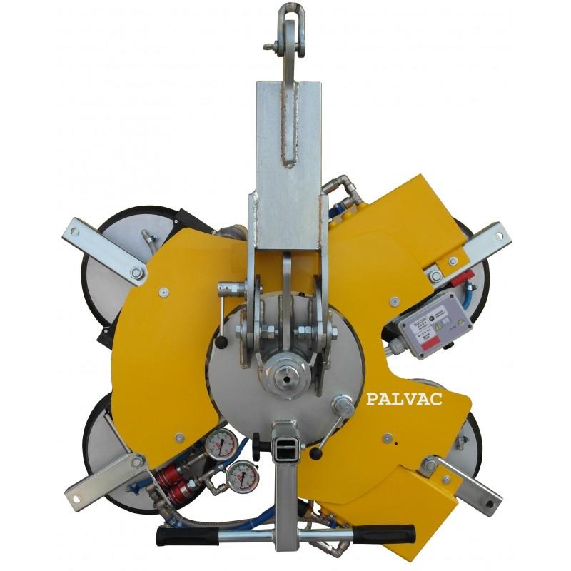 Palonnier à ventouses pour vitrage VB4 T - capacité 400 kg - rotation 360° et basculement manuel 0-90°_0
