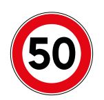 Panneau de signalisation type BK 14 -  Limitation de vitesse_0