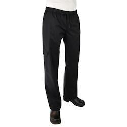 Pantalon de cuisine homme noir Baggy T.XL - XL polyester 19206_0