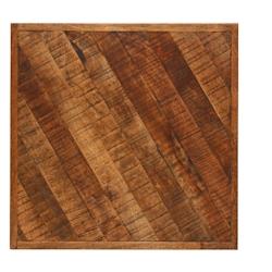 Antic Line Créations Plateau de table de bar en bois 70x70 épaisseur 4cm - marron CS1479_0