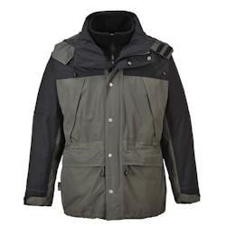 Portwest - Parka de travail respirante 3 en 1 ORKNEY Gris Taille 4XL - XXXXL gris textile 5036108043095_0