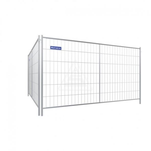 Profi P - Grille de chantier Schake - Clôture mobile galvanisée à chaud, cadre tubulaire 3,50m x 2,00m_0