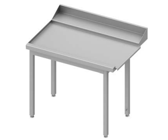 Table de sortie en inox à gauche sans étagère pour lave-vaisselle STALGAST - 1300x750x880 mm - 9310177130_0