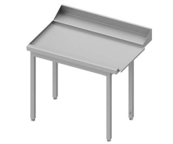 Table de sortie inox  à gauche sans étagère pour lave-vaisselle STALGAST 1300x750x880 à monter - 9310177130_0