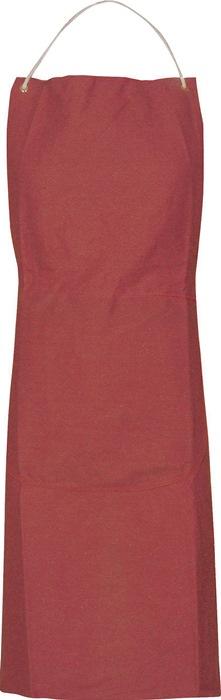 Tablier en toile longueur env. 100 cm x l. Env. 80 cm brun rouge 100 % CO ASATEX_0