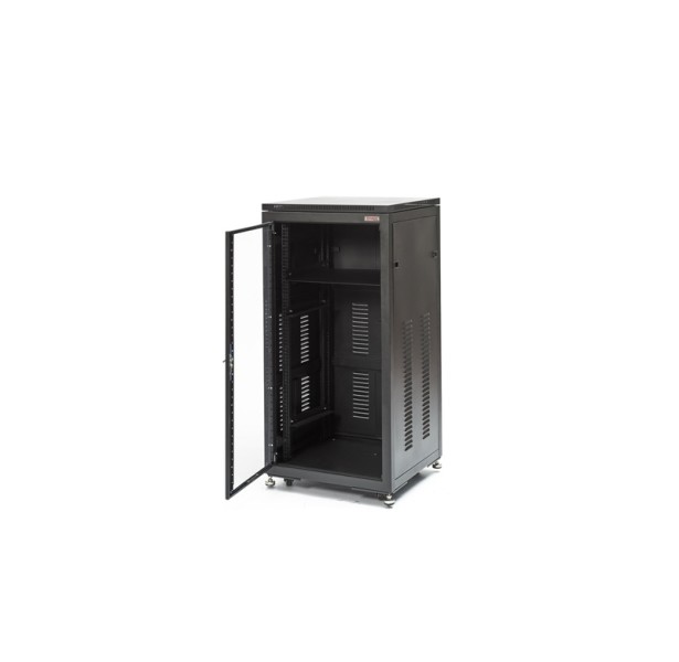 Baie de brassage pour sonorisation 12U - standard 19 pouces - tôle d'acier avec ventilation et accessoires inclus_0