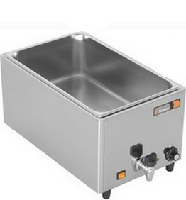 BAIN MARIE DE TABLE AVEC ROBINET DE VIDANGE BAC GN 1/1_0