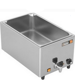 Bain-marie de table avec robinet de vidange - Bac GN 1/1 professionnel pour maintien en température_0
