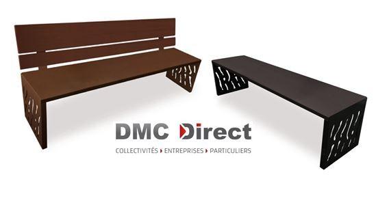 Banc extérieur Venise - tout en acier, design contemporain, 1800 mm de long_0