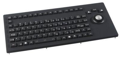 Clavier trackball encastrable rétro-éclairé en caoutchouc avec boule de 25mm 92 touches IP67 USB NO - Référence: RKCT92F47USB-WLED_0
