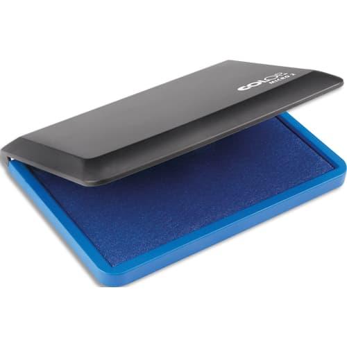 Colop tampon encreur pour appareils manuels. Dimensions : 11 x 7 cm. Coloris bleu_0