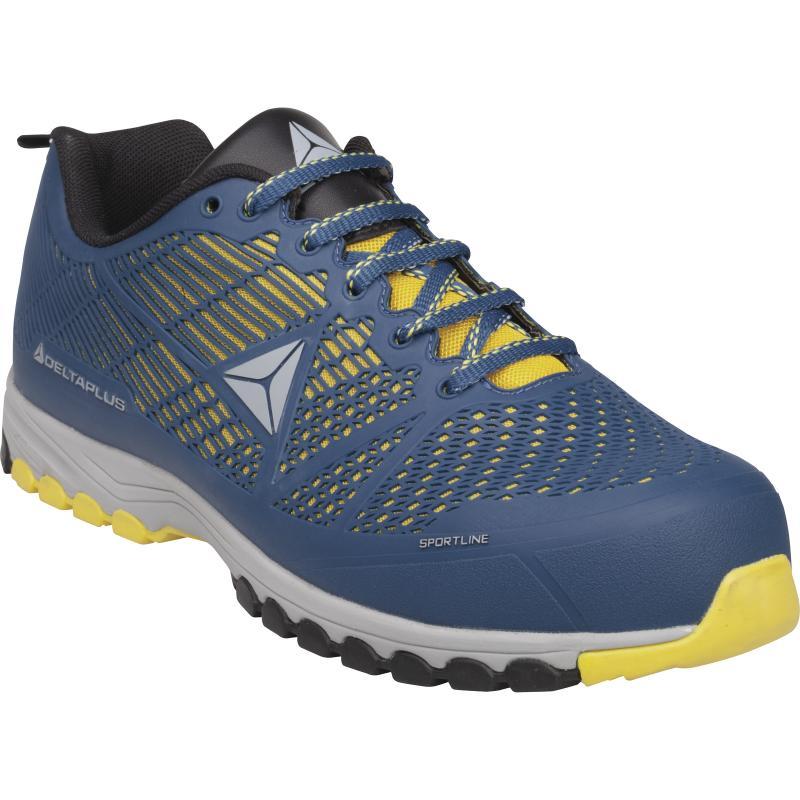 DELTA PLUS - CHAUSSURES DE SÉCURITÉ S1P SRC HRO - DELTA SPORT - BLEU ET JAUNE - TAILLE 45 - DSPORSPBJ45_0